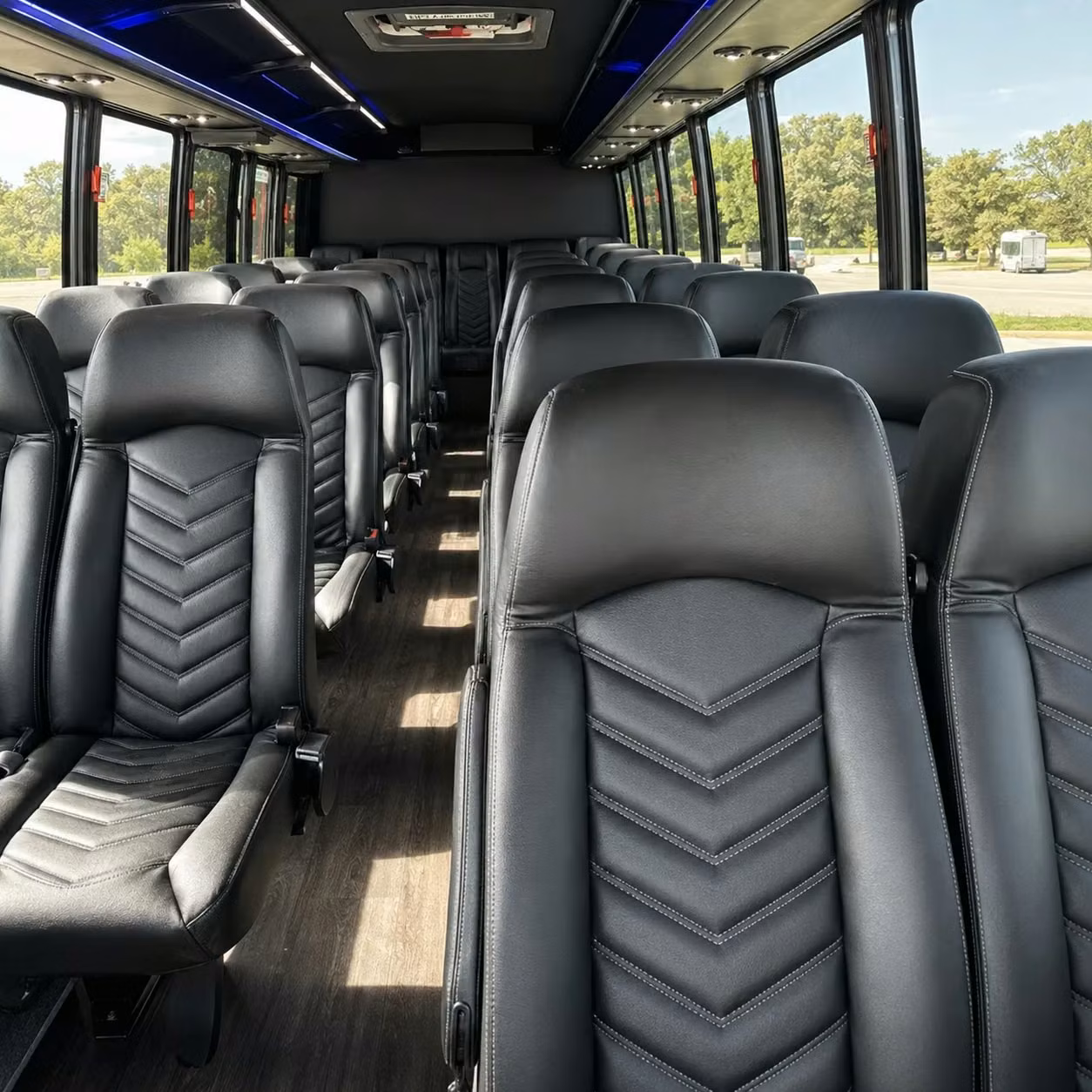 35 passenger minibus inside